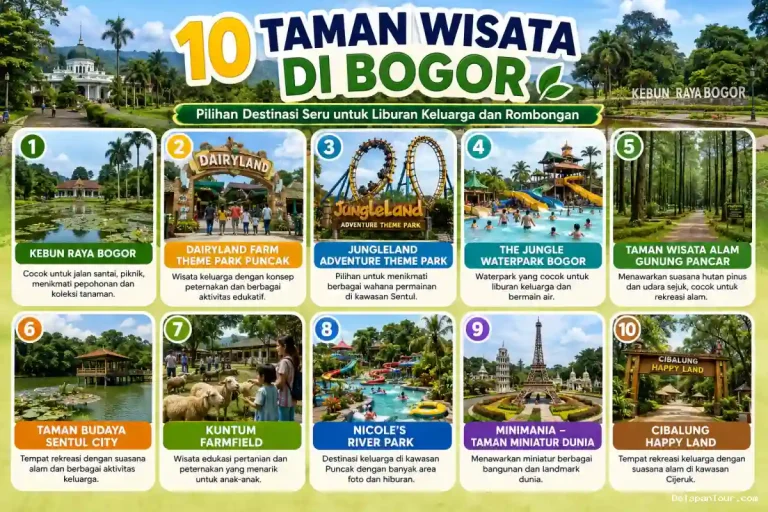 10 Taman Wisata di Bogor yang Cocok untuk Liburan Keluarga