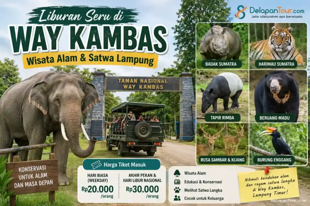 Liburan Seru di Way Kambas, Wisata Alam dan Satwa Lampung