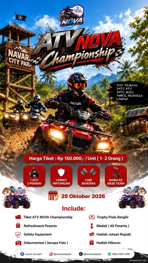 ATV NOVA Championship Hadirkan Balapan Ekstrem Rebut Bendera Lawan