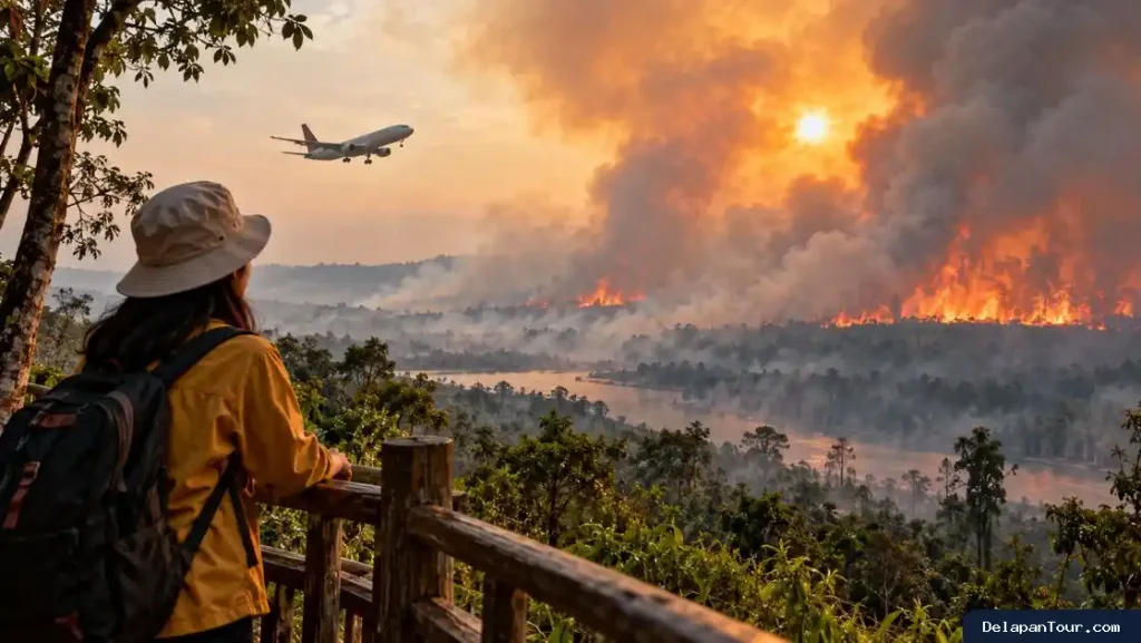 Kebakaran Hutan Ganggu Wisata, Udara Bersih Adalah Hak Bukan Bonus Liburan